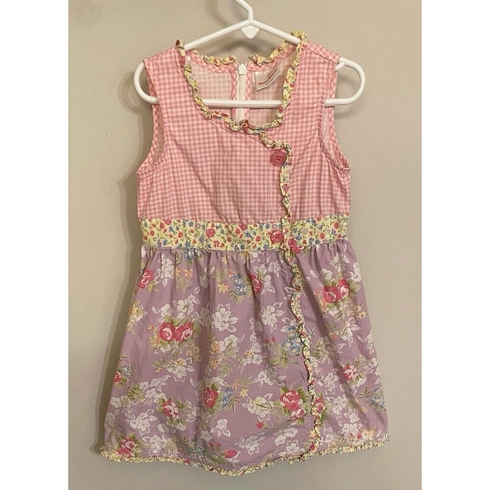 Hanna Andersson HA Girl Floral Dress, Size 120 cm, Youth 6-7
